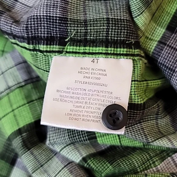 Short sleeve plaid button-down shirt - Picture 8 of 8